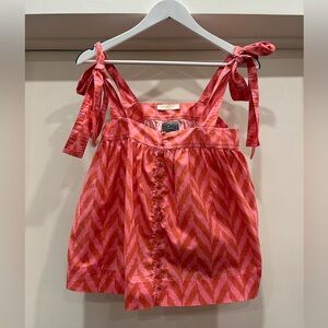 Ulla Johnson - Pink and Orange Striped Cami Top - Size 8/M